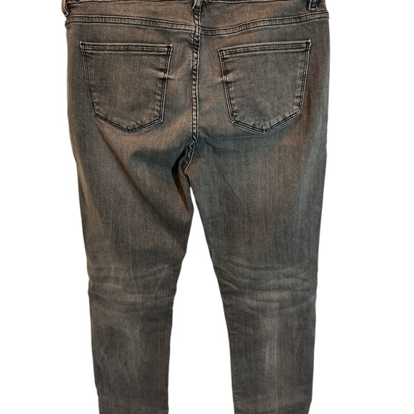 Zara Sz 8 X 27" Stretch Gray Wash Denim High-rise Skinny Ankle Women Jeans EUC - Picture 2 of 5